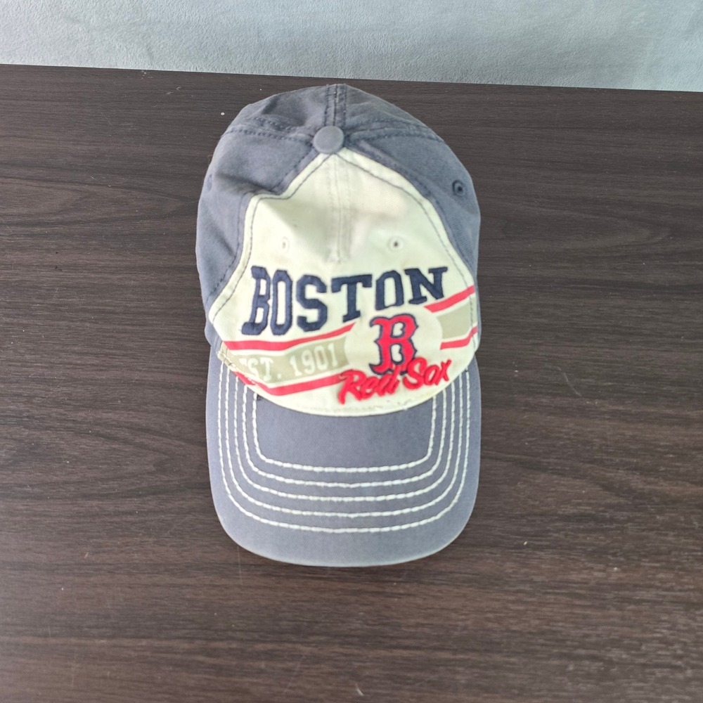 47 Twins Boston Red Sox The Franchise Hat Navy Blue Cream Y2K Large Baseball Cap